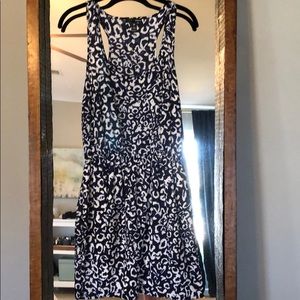 Aqua cheetah print racer back dress. NWT size m